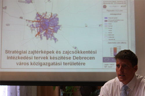 Bite Pál Zoltán okleveles villamosmérnök elmagyarázta, hogy hat szempont alapján készülhetett el a zajtérkép. Bite Pál Zoltán okleveles villamosmérnök
