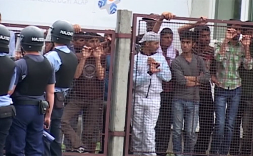 Fokozott rendőri jelenlét és kamerák a debreceni menekülttábor környékén