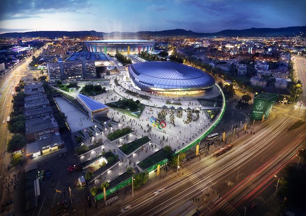 Budapest 2024 látványtervei: A Puskás-stadion és környéke