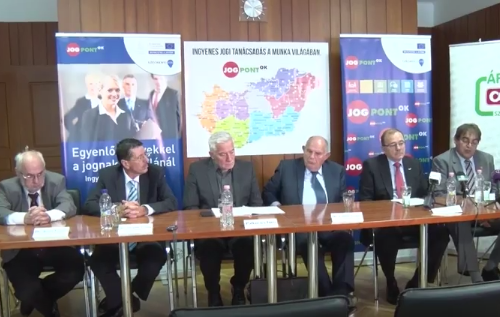 Sajtótájékoztatót tartottak a Jogpontok további működéséről
