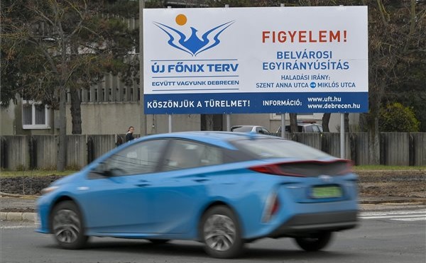 Főút egyirányúsítás Debrecenben